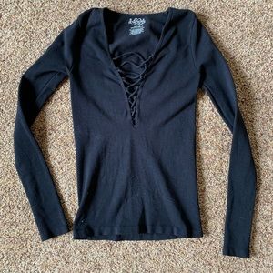 Free People Intimately Lace Up Top